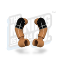 Custom Printed Lego - Sleeve Arms (Black) - The Minifig Co.