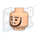 Custom Printed Lego - Chinstrap Head #16 (Lt. Flesh) - The Minifig Co.