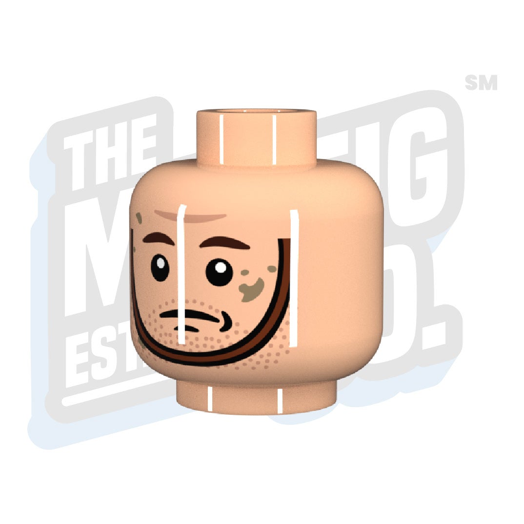 Muddy Chinstrap (Lt. Flesh) - The Minifig Co.