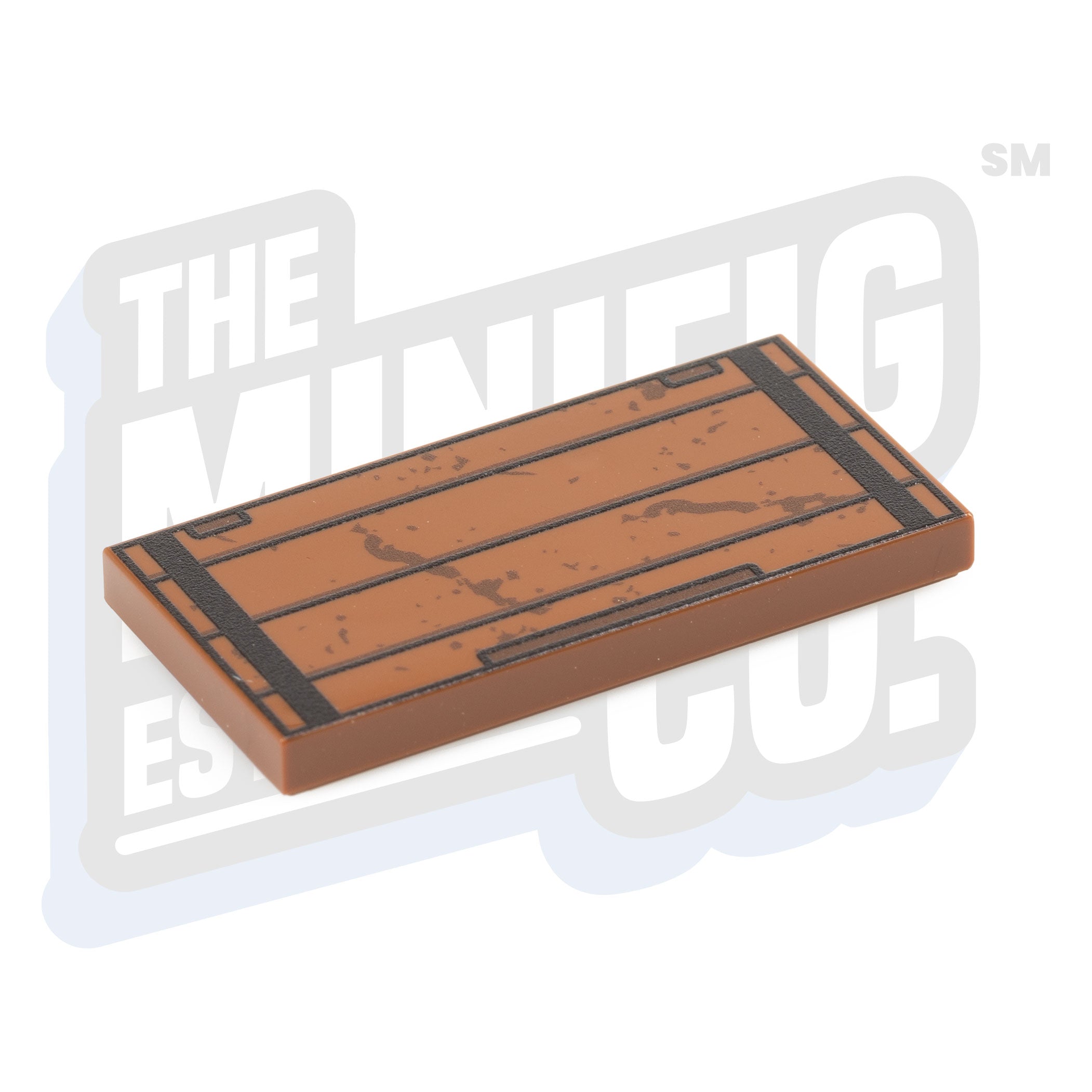 Crate Lid Tile (2x4) - The Minifig Co.