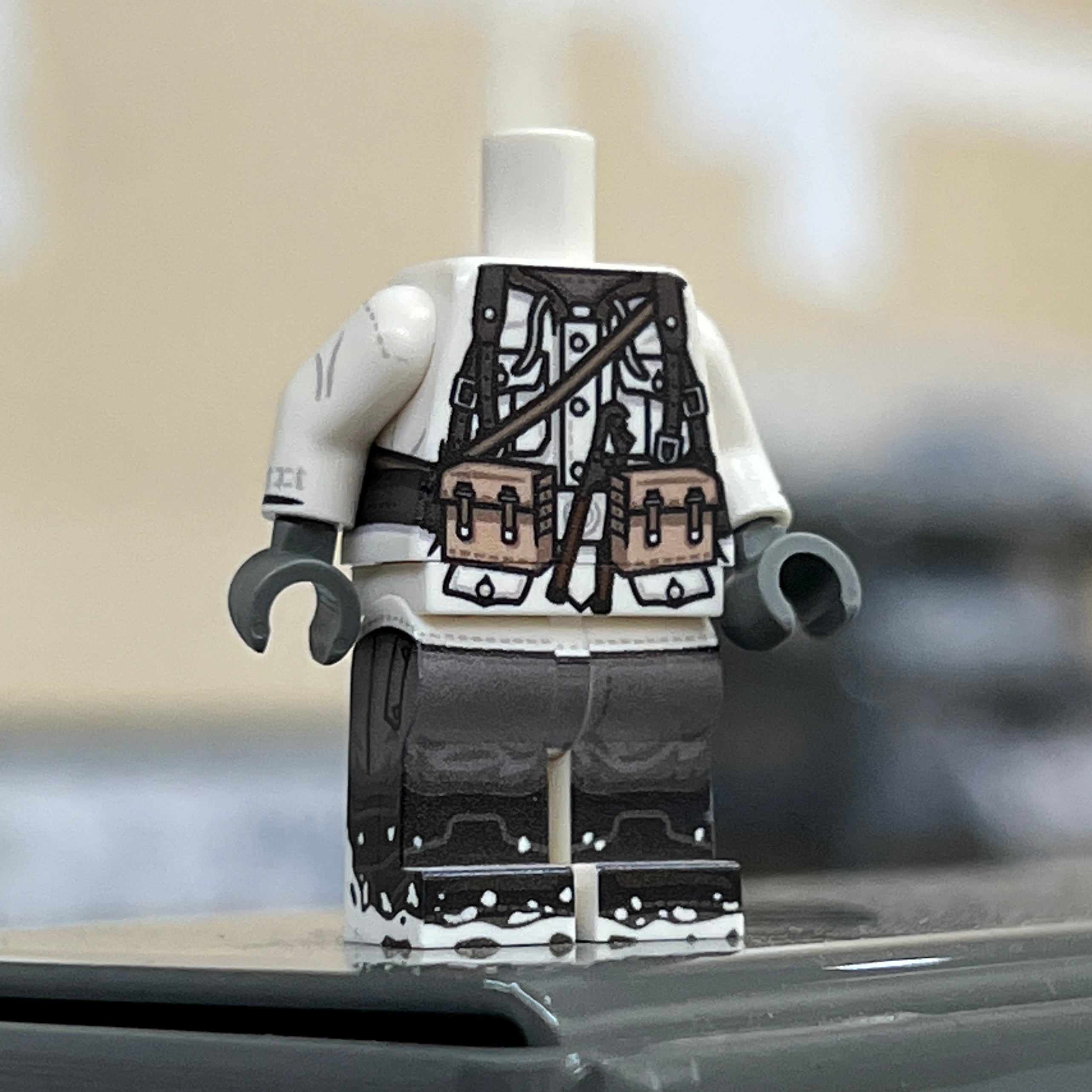 Custom Printed Lego - German Schutzstaffel Winter Parka (Engineer) - The Minifig Co.