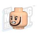 Custom Printed Lego - Chinstrap Head #18 (Lt. Flesh) - The Minifig Co.