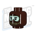 Custom Printed Lego - Modern Goggle Head #02 - The Minifig Co.