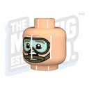Custom Printed Lego - Modern Goggle Head #03 - The Minifig Co.