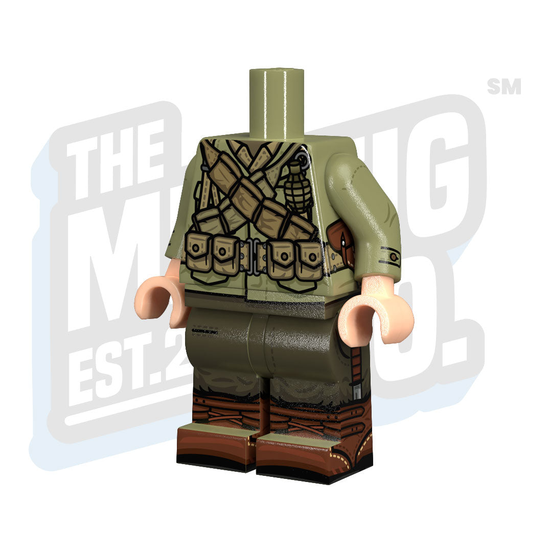 Custom Printed Lego - U.S. Late War Body (Bandolier) - The Minifig Co.