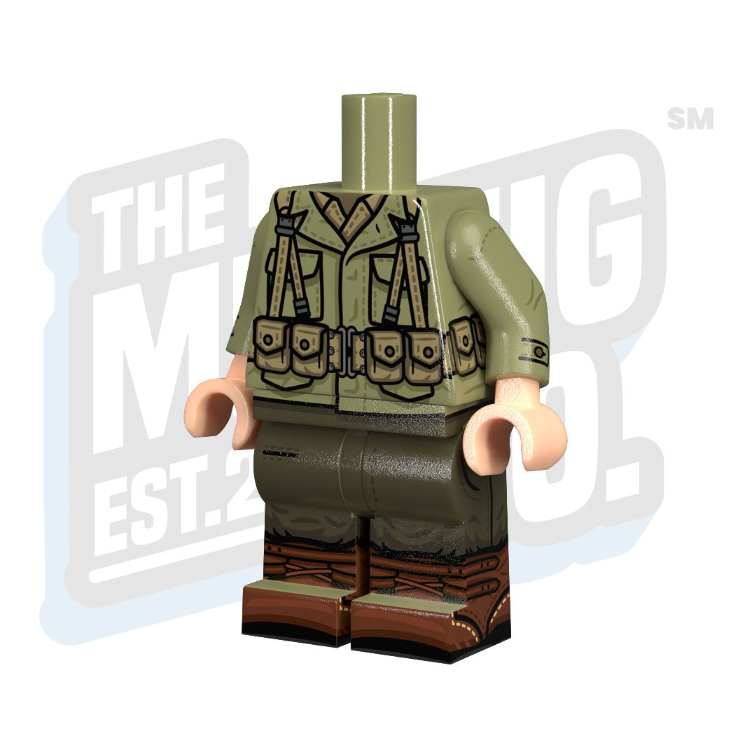 Custom Printed Lego - U.S. Late War Body (M1) - The Minifig Co.