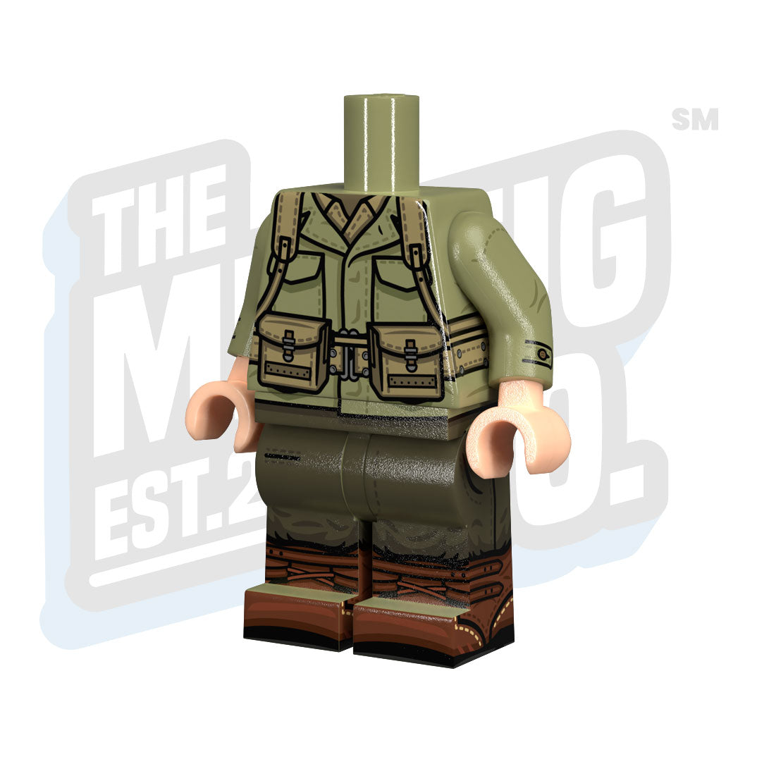 Custom Printed Lego - U.S. Late War Body (Medic) - The Minifig Co.