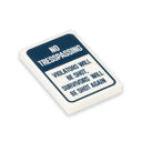 Custom Printed Lego - No Trespassing Tile (2x3) - The Minifig Co.
