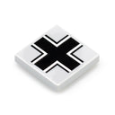 Custom Printed Lego - Balkenkreuz (2x2 LBG) - The Minifig Co.