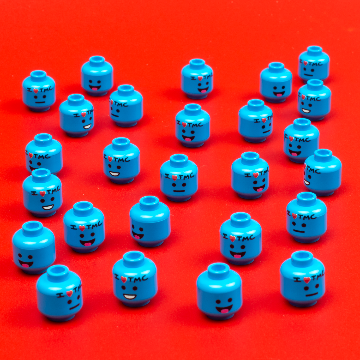 Custom Printed Lego - TMC Head Pack - The Minifig Co.