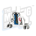 Custom Printed Lego - Zombie Doctor Torso - The Minifig Co.