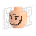 Custom Printed Lego - Chinstrap Buckled Heads (Lt. Flesh) - The Minifig Co.