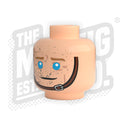 Custom Printed Lego - Chinstrap Buckled Heads (Lt. Flesh) - The Minifig Co.