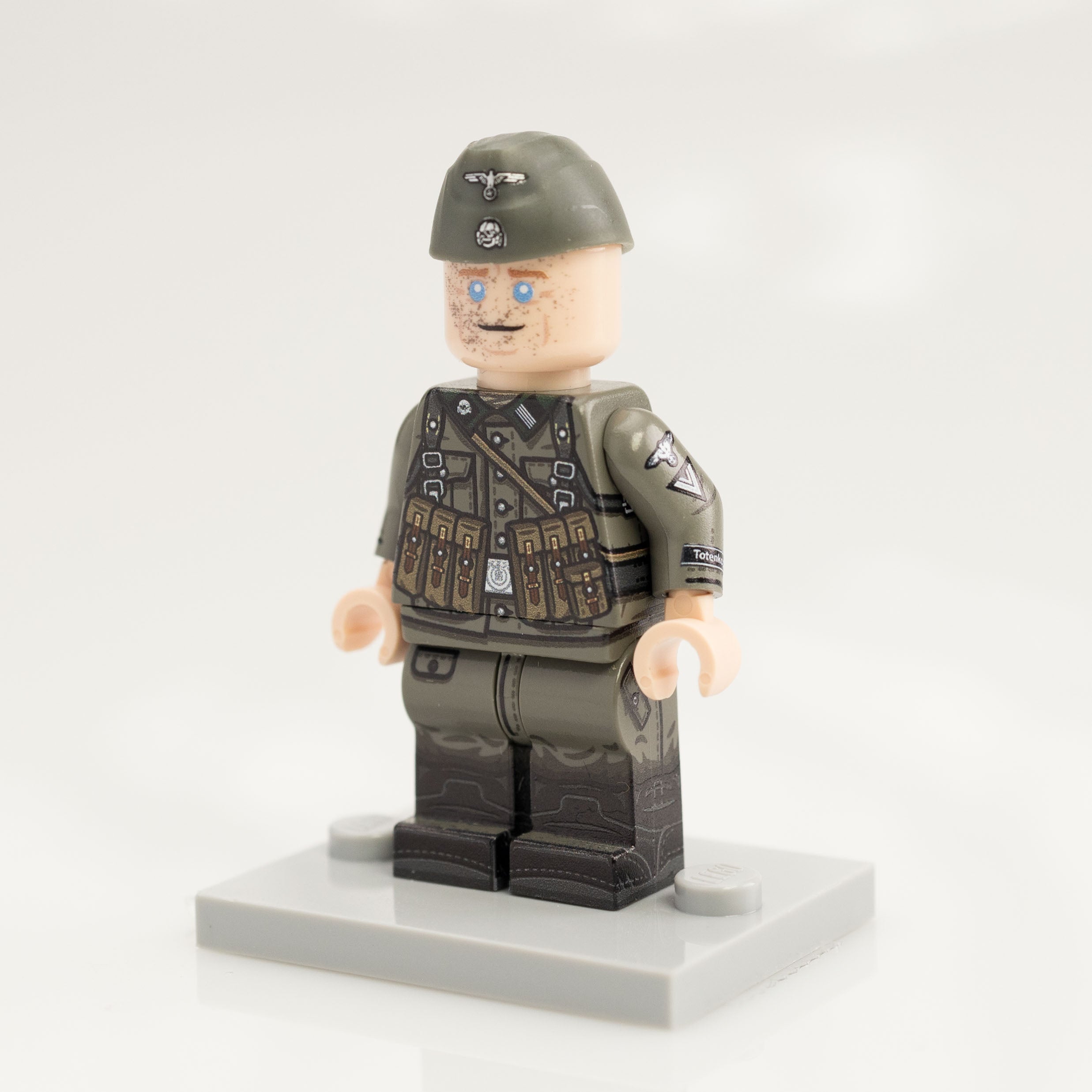 Custom Printed Lego - Old Grey German Minifigure #26 - The Minifig Co.