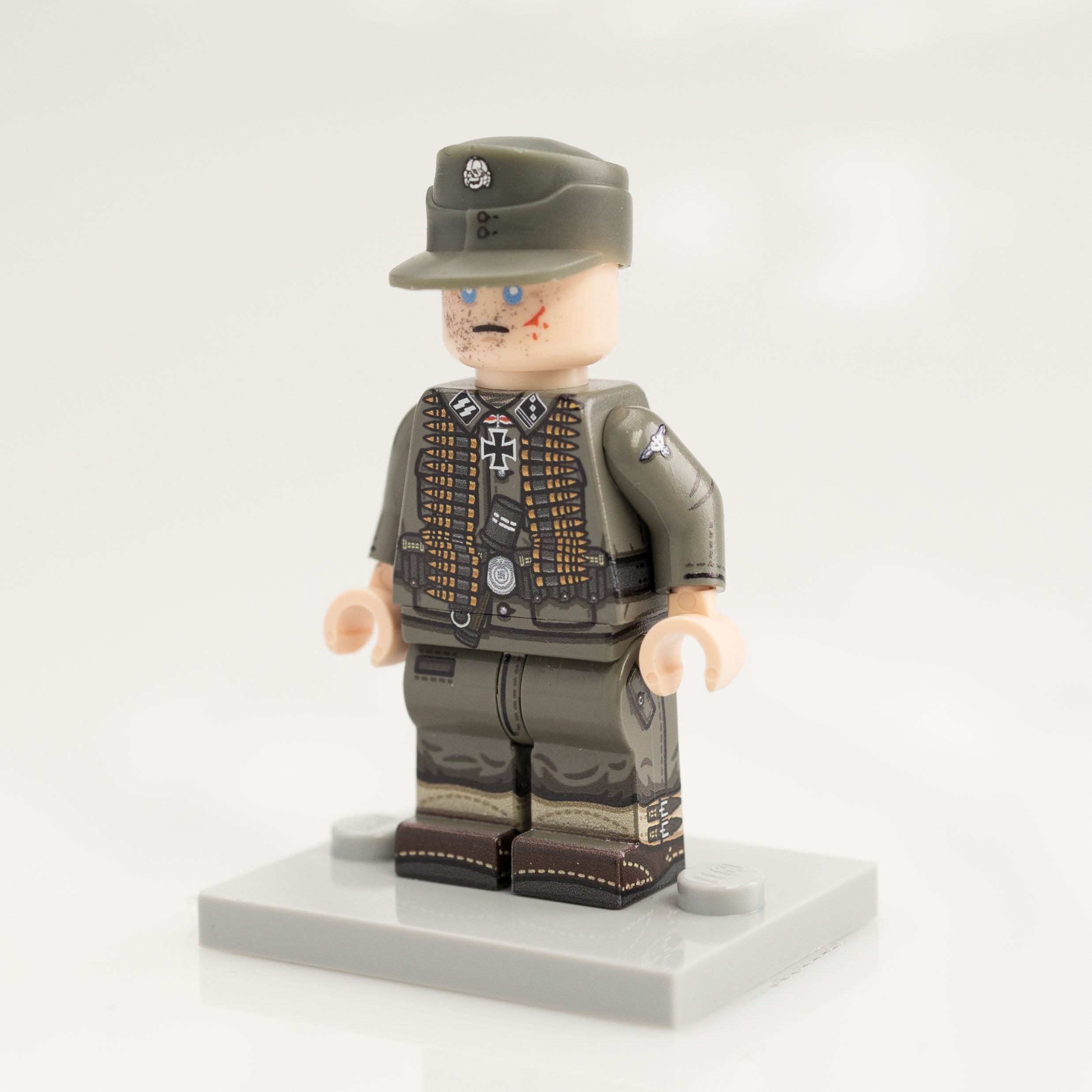 Custom Printed Lego - Old Grey German Minifigure #29 - The Minifig Co.