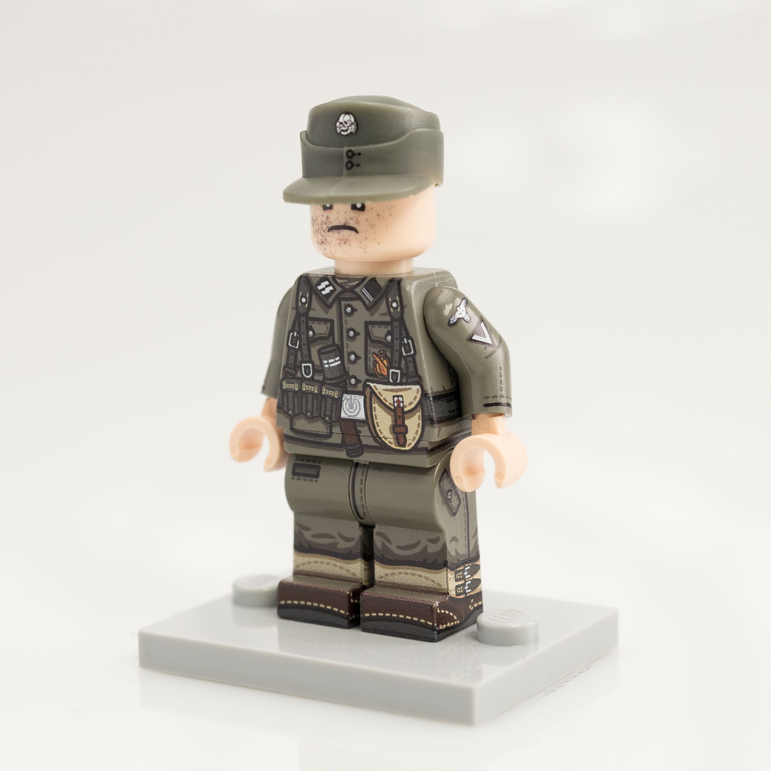 Custom Printed Lego - Old Grey German Minifigure #31 - The Minifig Co.