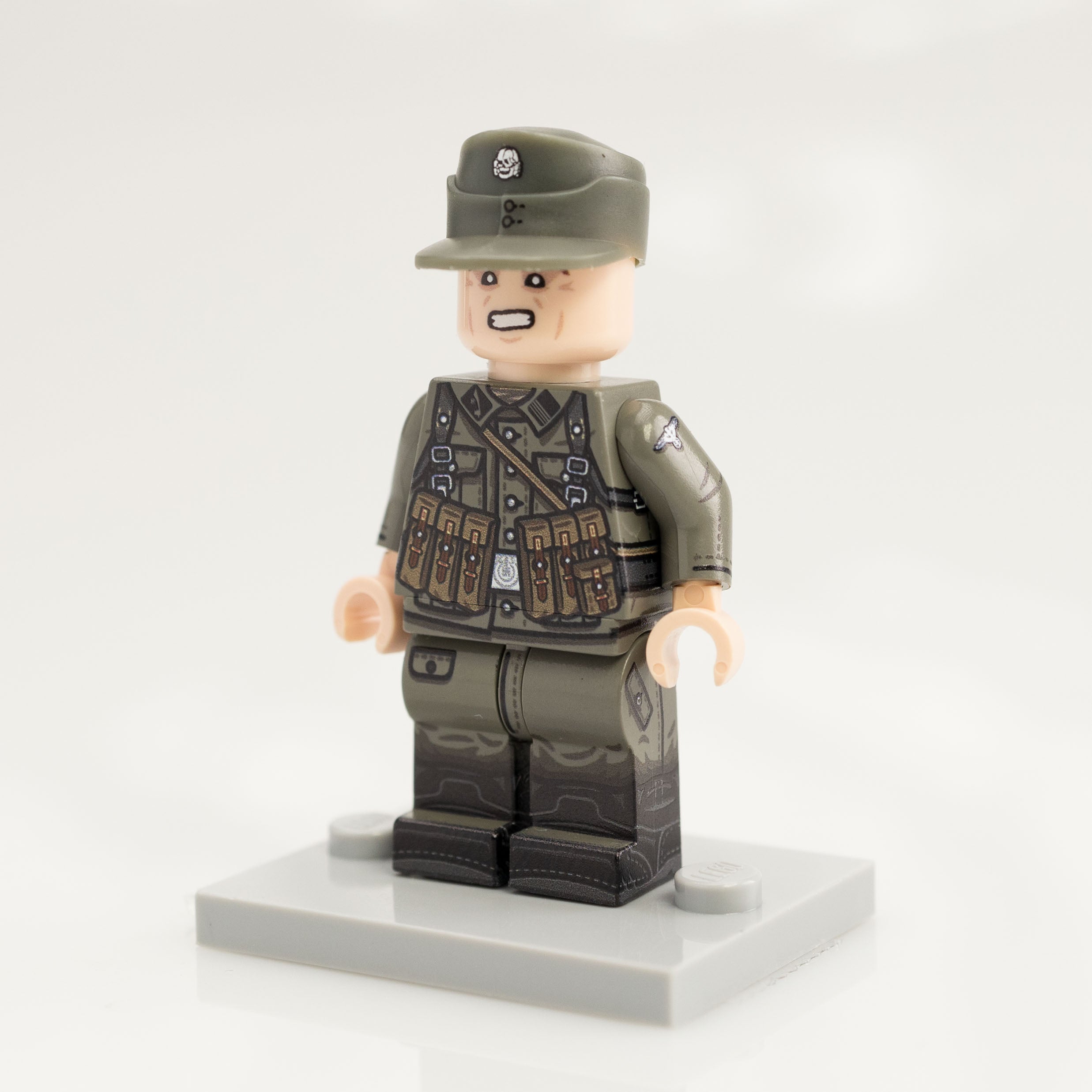 Custom Printed Lego - Old Grey German Minifigure #32 - The Minifig Co.