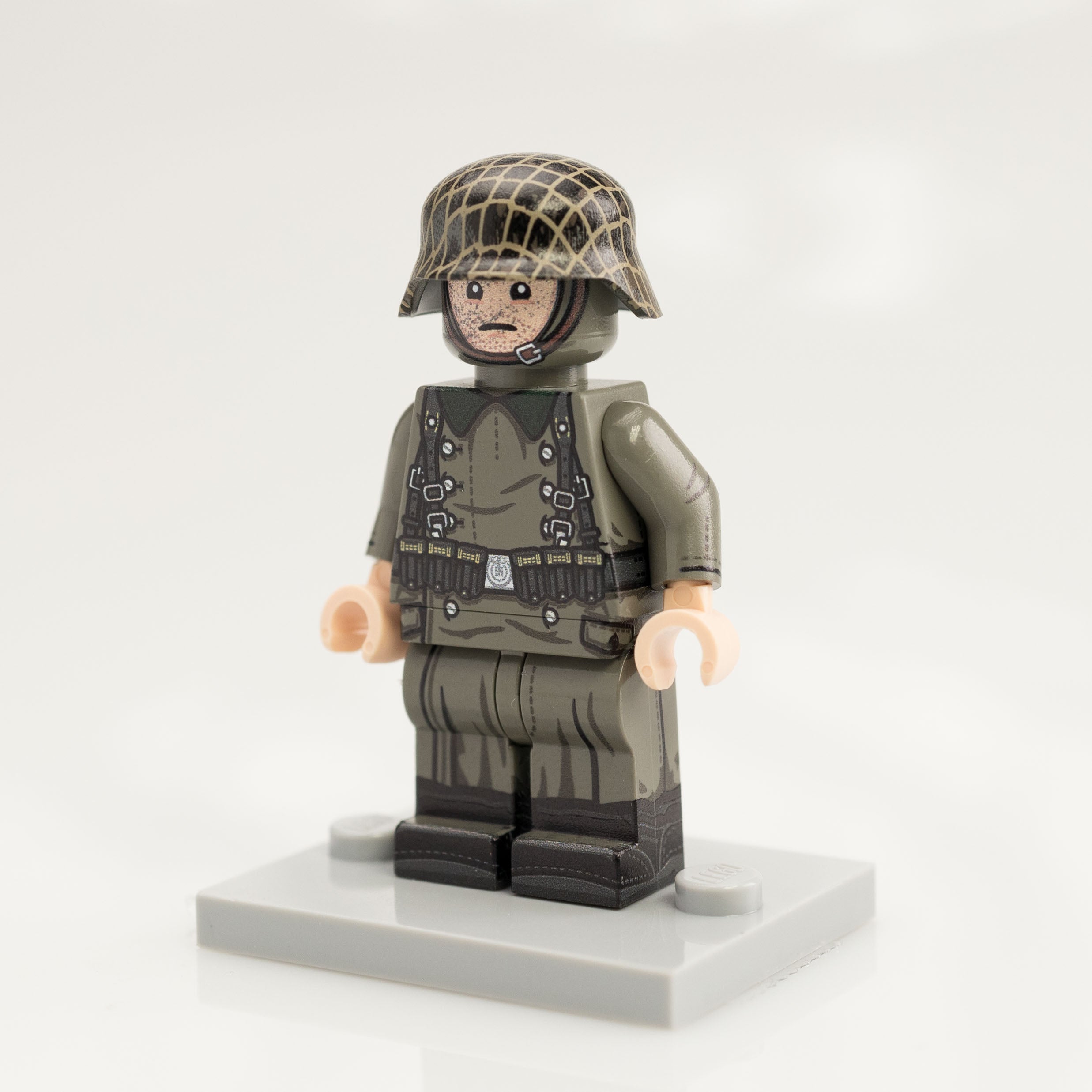 Custom Printed Lego - Old Grey German Minifigure #33 - The Minifig Co.