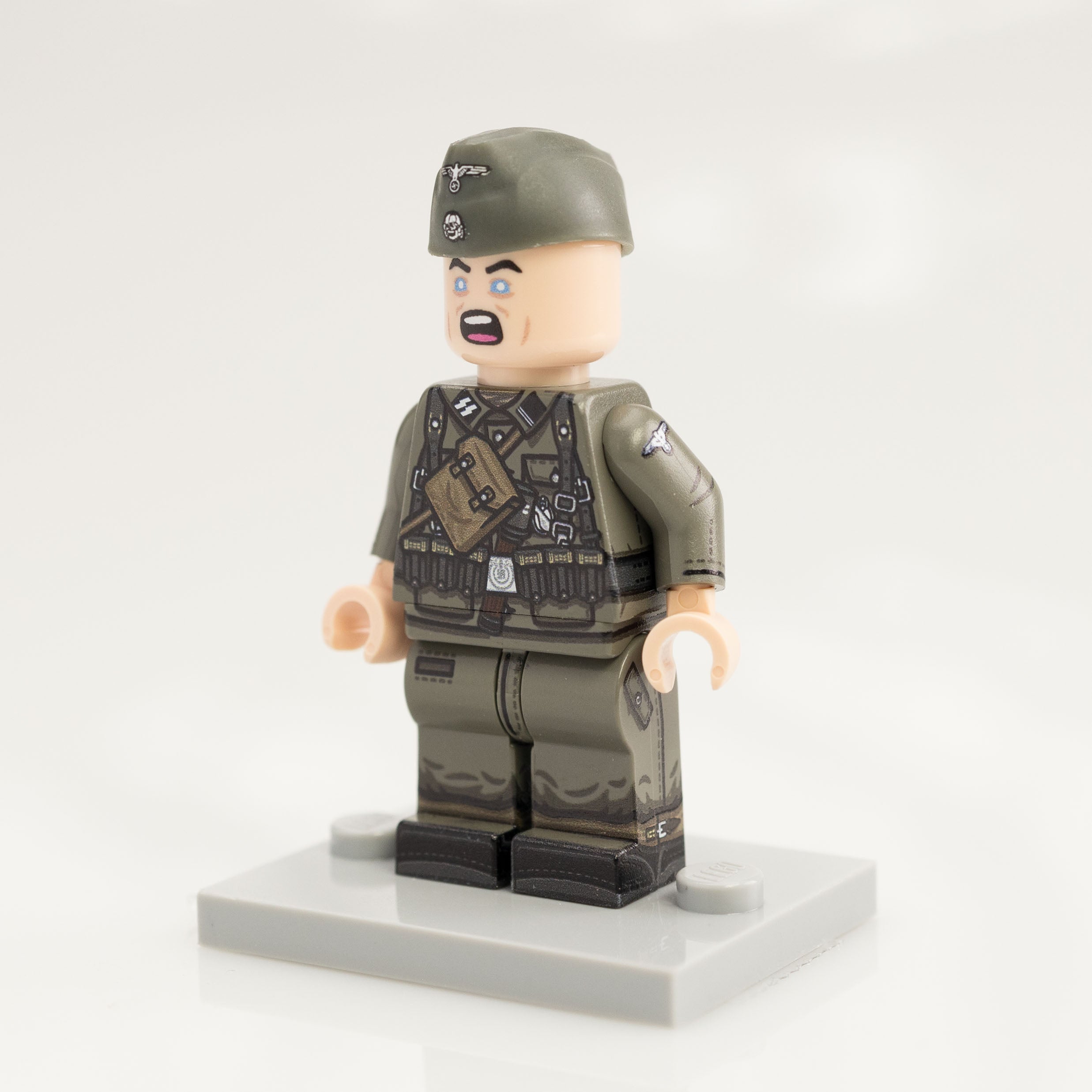 Custom Printed Lego - Old Grey German Minifigure #36 - The Minifig Co.