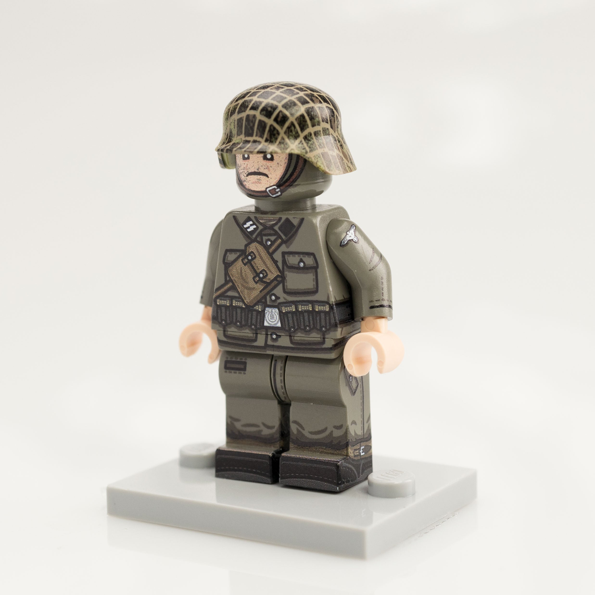 Custom Printed Lego - Old Grey German Minifigure #37 - The Minifig Co.