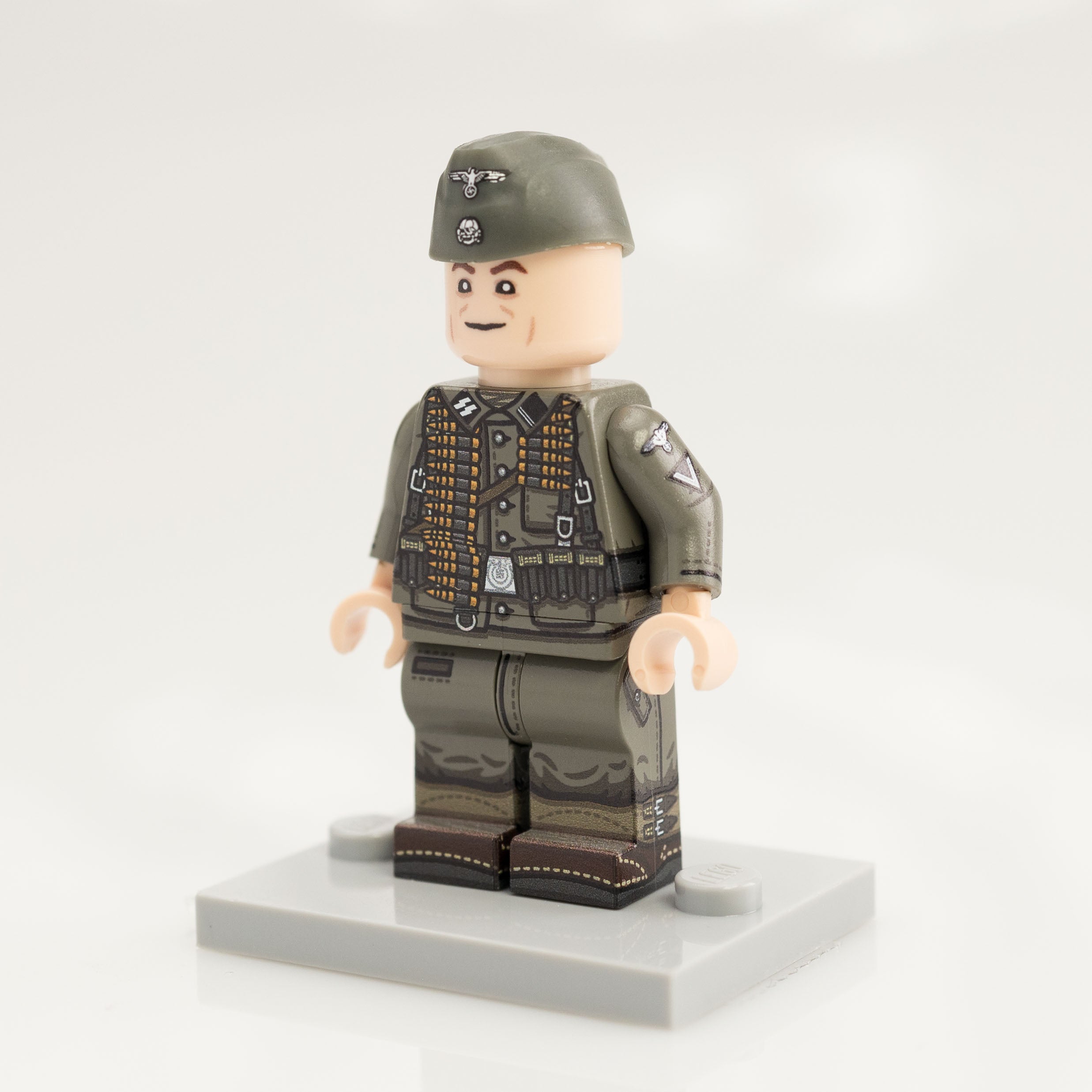 Custom Printed Lego - Old Grey German Minifigure #48 - The Minifig Co.