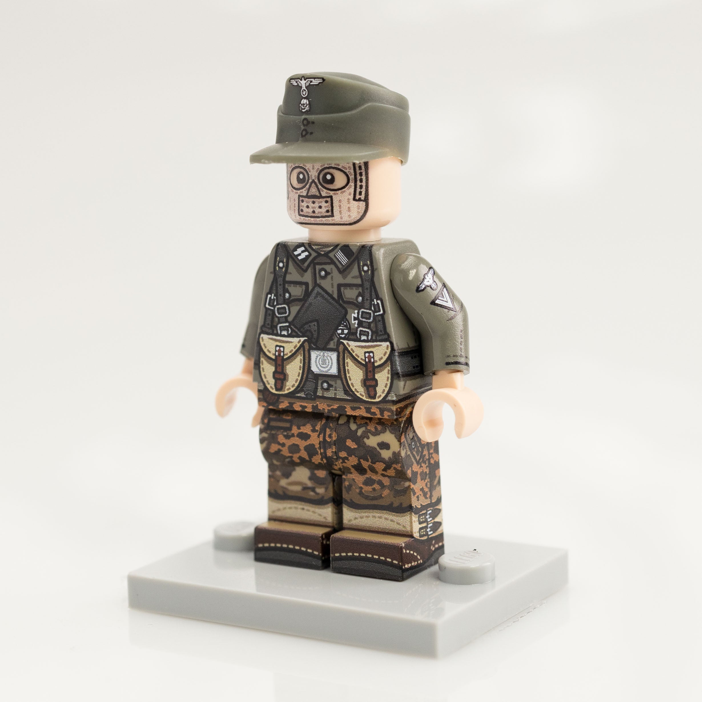 Custom Printed Lego - Old Grey German Minifigure #54 - The Minifig Co.