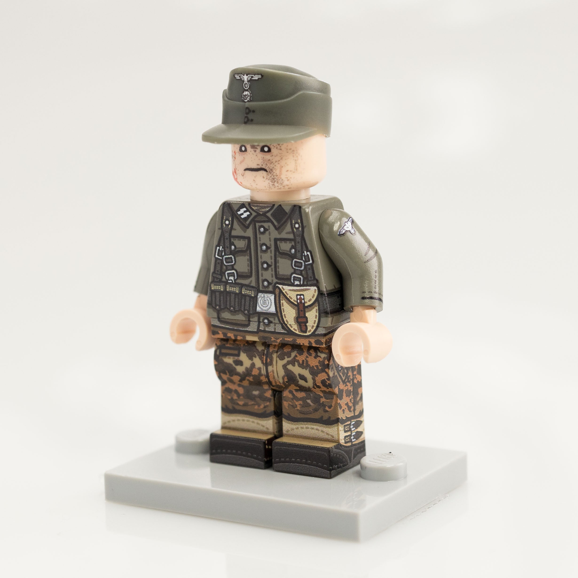 Custom Printed Lego - Old Grey German Minifigure #56 - The Minifig Co.