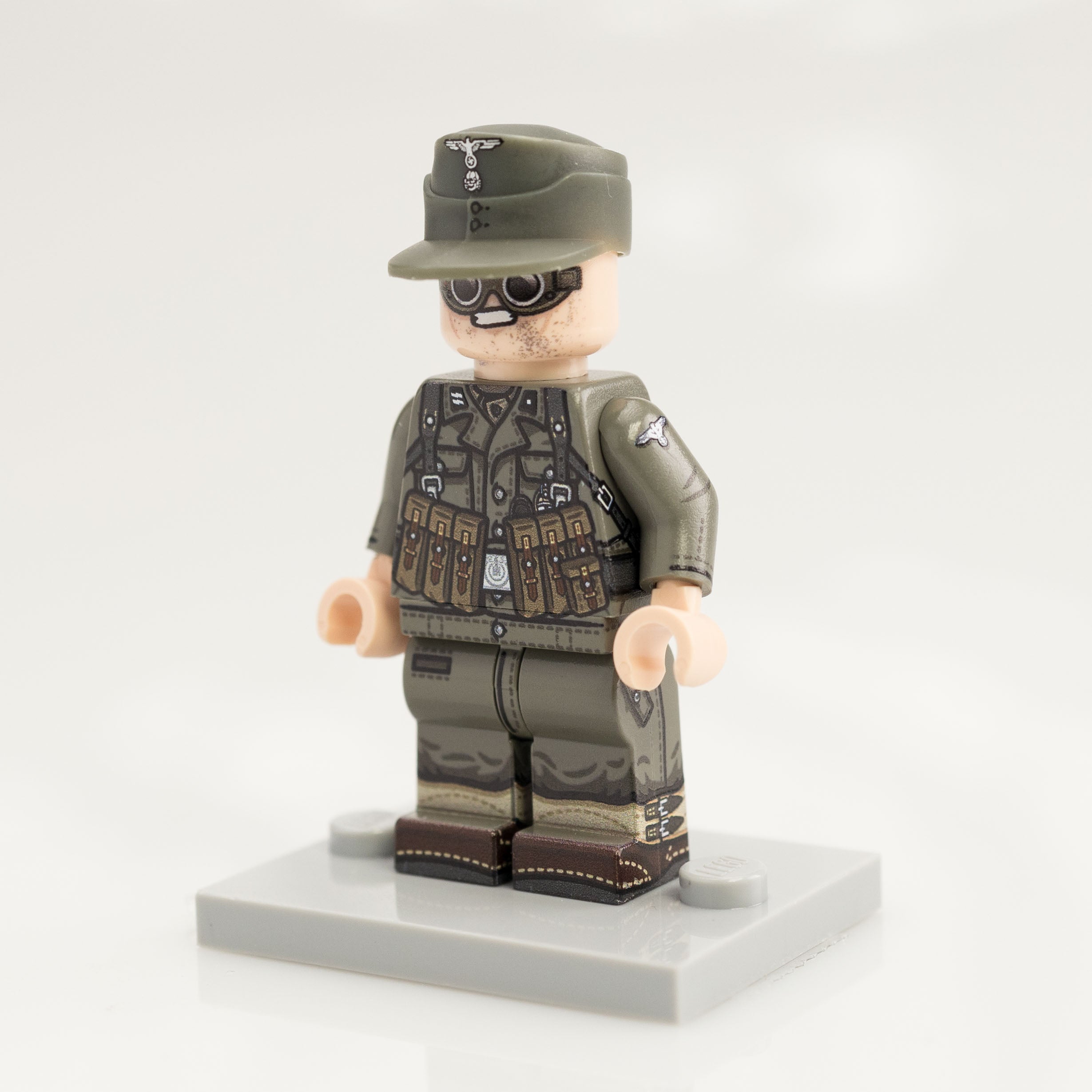 Custom Printed Lego - Old Grey German Minifigure #59 - The Minifig Co.