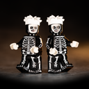Custom Printed Lego - Pumpkin Guy & B-Boy Skeletons - The Minifig Co.