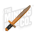 Custom Printed Lego - Falchion Cleaver (Rust/Black) - The Minifig Co.