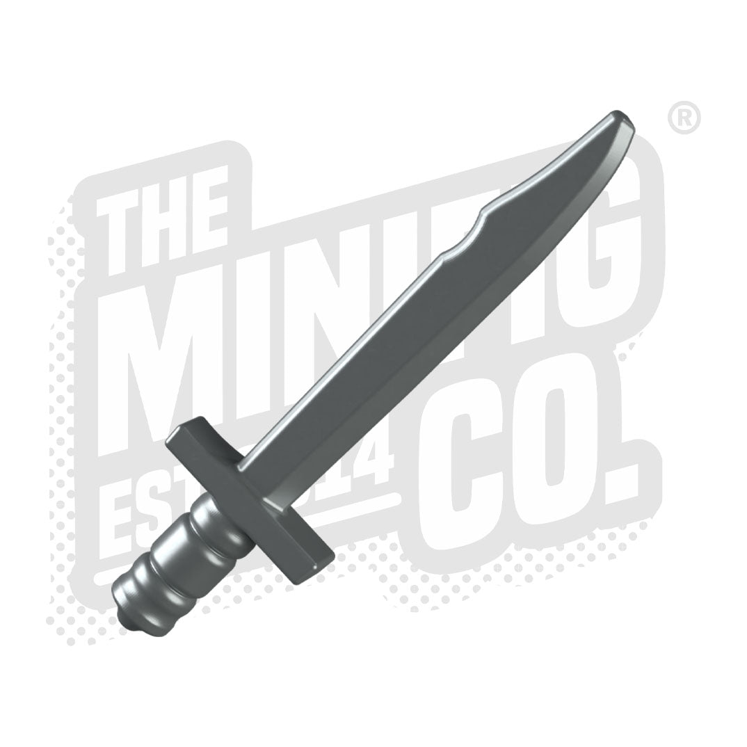 Custom Printed Lego - Falchion Cleaver (Silver) - The Minifig Co.