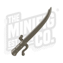 Custom Printed Lego - Falchion Saber (Old Gray) - The Minifig Co.