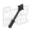 Custom Printed Lego - Flanged Mace (Pearl Dark Grey) - The Minifig Co.
