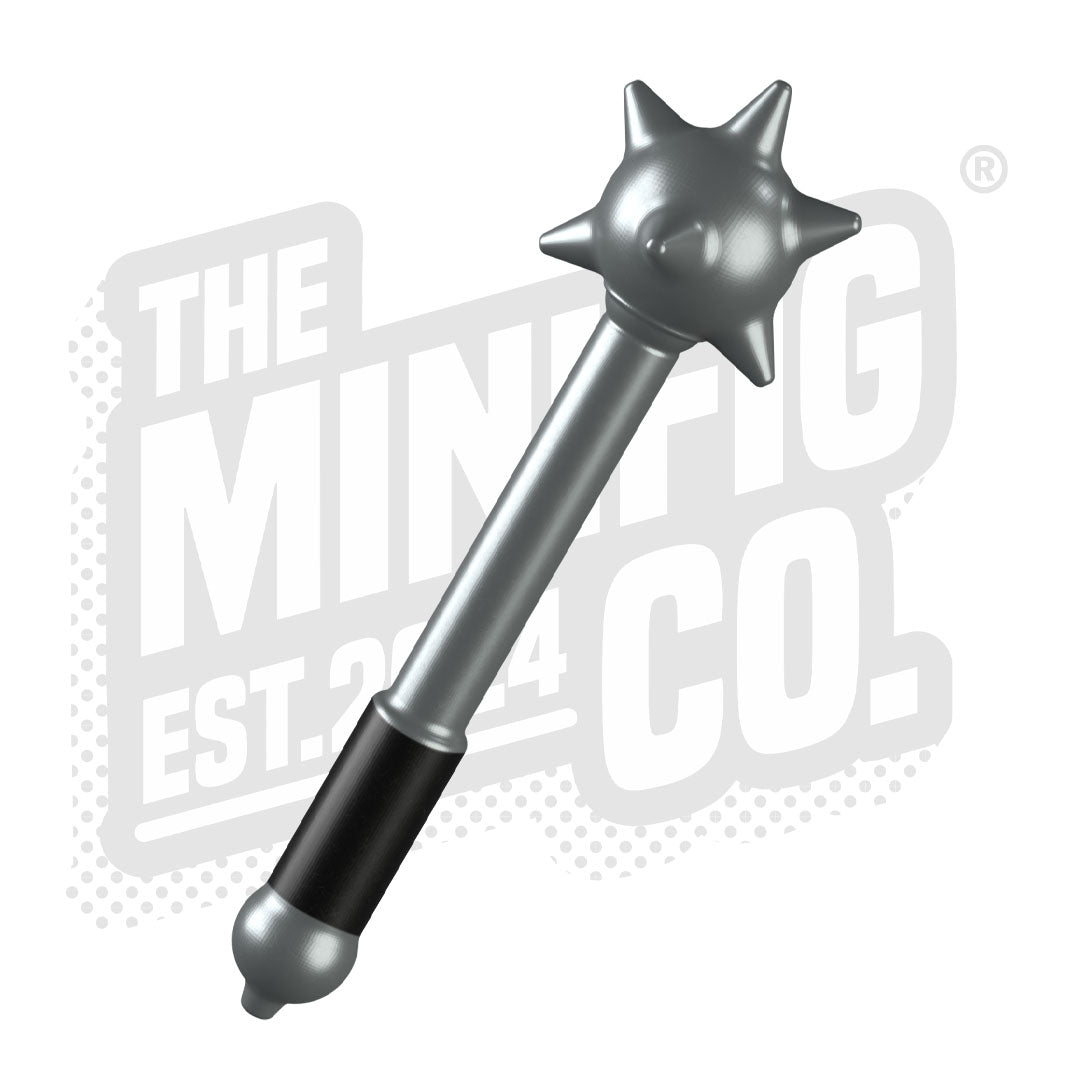 Custom Printed Lego - Morning Star (Silver/Black) - The Minifig Co.