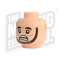 Custom Printed Lego - Terrified Head #01 - The Minifig Co.
