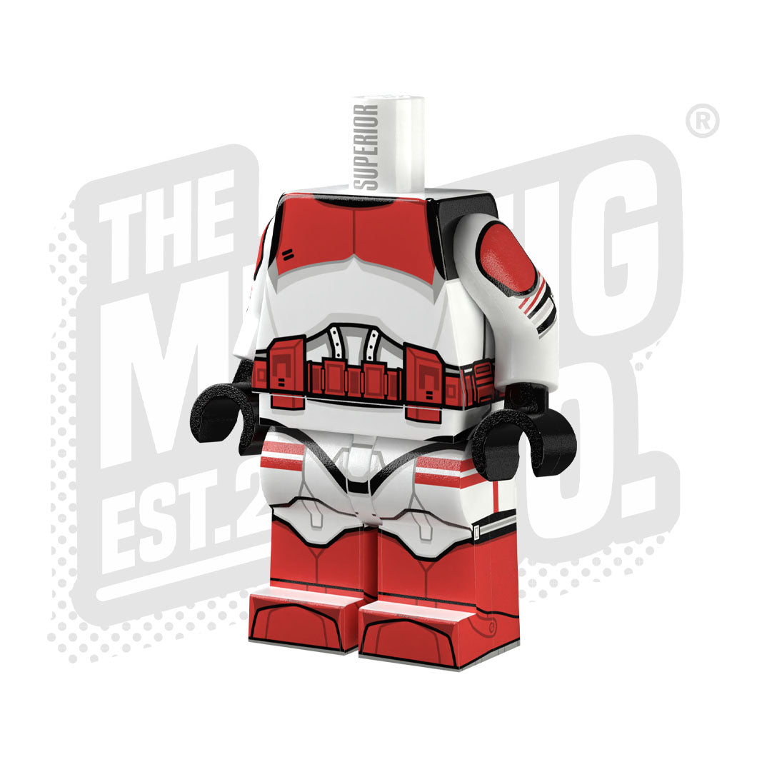 Custom Printed Lego - Shock Trooper Legion Clone Body - The Minifig Co.