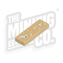 Custom Printed Lego - 1x3 Shrapnel Tile (Dark Tan) - The Minifig Co.