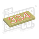 Custom Printed Lego - German Tank 2x4 Number Tiles - The Minifig Co.