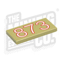 Custom Printed Lego - German Tank 2x4 Number Tiles - The Minifig Co.