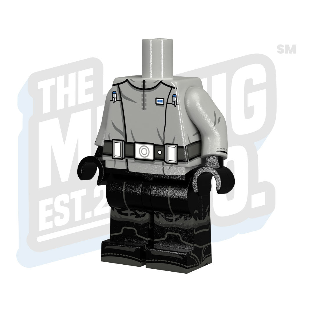 Custom Printed Lego - Imperial Officers (Light Bluish Gray) - The Minifig Co.