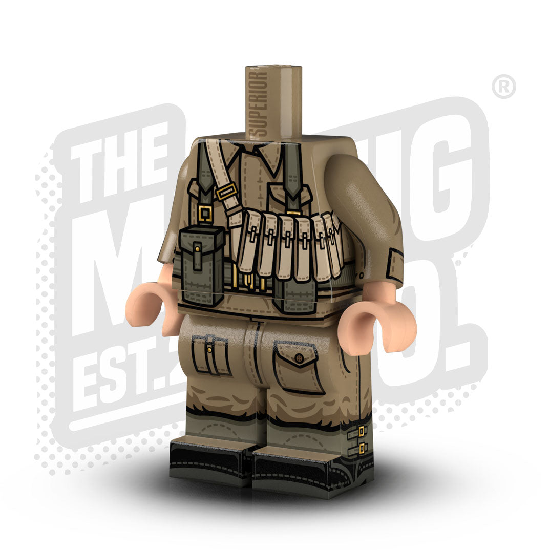 Custom Printed Lego - WWII British Bandolier Body - The Minifig Co.