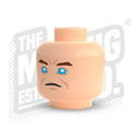 Custom Printed Lego - Blue Eyed Head #08 - The Minifig Co.