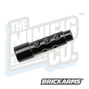 Custom Printed Lego - 30. Cal Barrel (Black) - The Minifig Co.