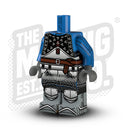 Custom Printed Lego - Brigandine Padded Body - Blue - The Minifig Co.