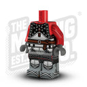 Custom Printed Lego - Brigandine Padded Body - Red - The Minifig Co.