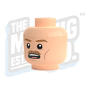 Custom Printed Lego - British Head #03 - The Minifig Co.