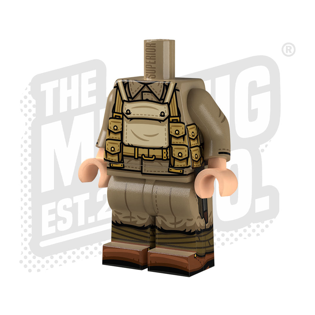 Custom Printed Lego - British WW1 Infantry (Gas Mask) - The Minifig Co.