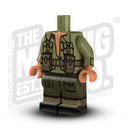 Custom Printed Lego - British Chindit - Open Shirt (Med. Nougat) - The Minifig Co.