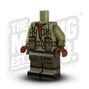Custom Printed Lego - British Chindit - Open Shirt (Red Brown) - The Minifig Co.