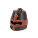 Custom Printed Lego - Knight Helmet (Full Visor - Dark Red) - The Minifig Co.